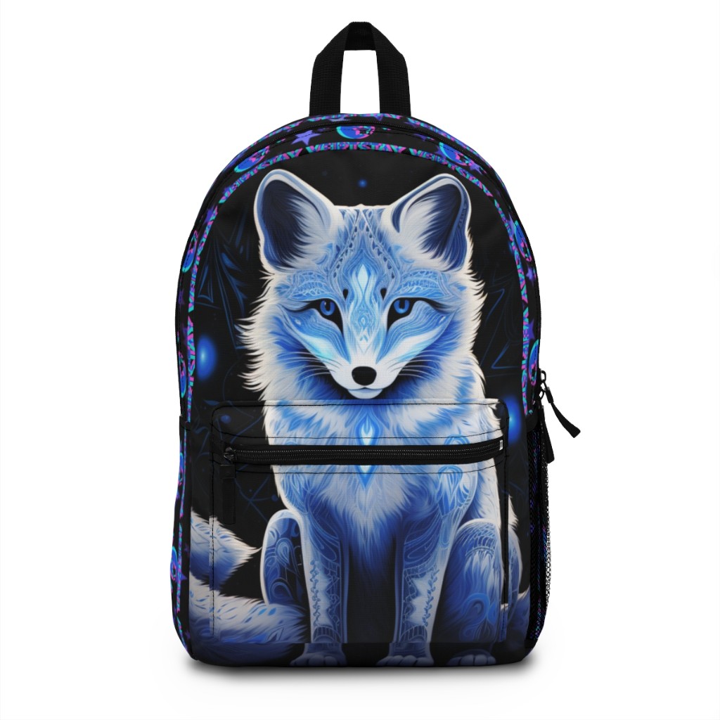 Veirtstay Cosmic White Fox Backpack front view